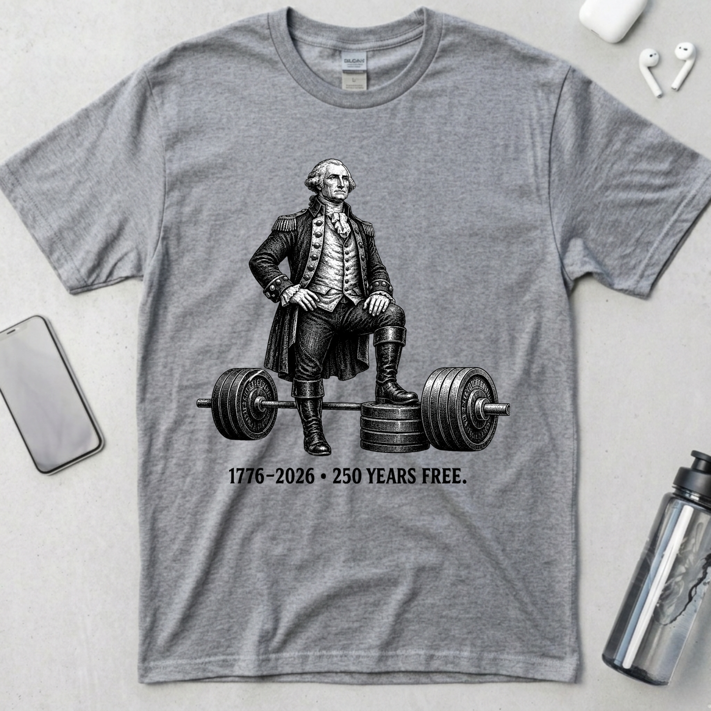 Washington Barbell Hero Pose T-Shirt