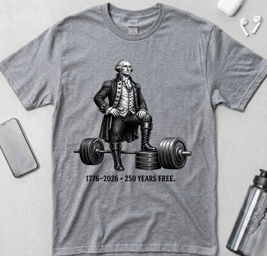 Washington Barbell Hero Pose T-Shirt