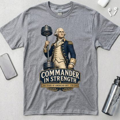 Commander in Strength Washington T-Shirt