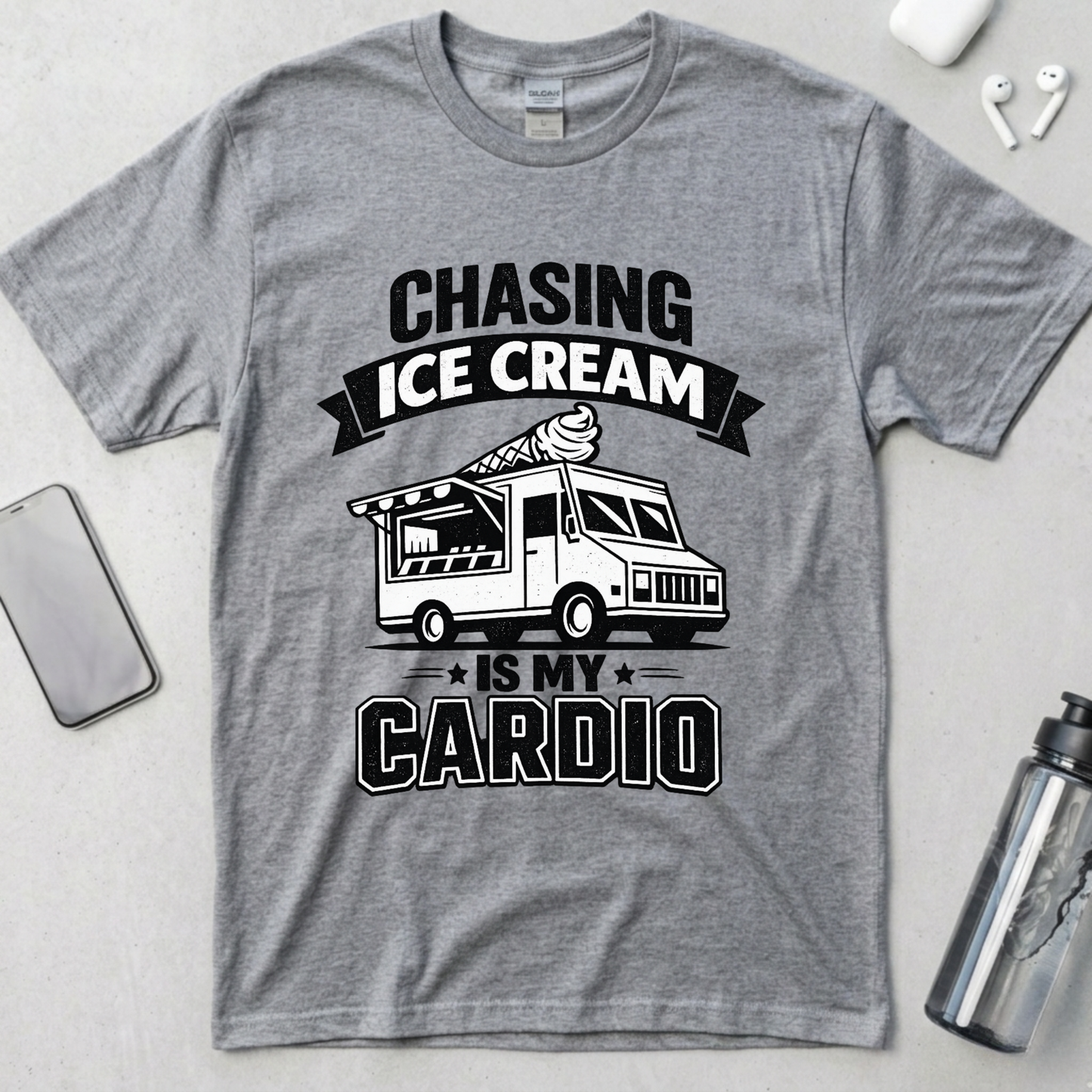 Chasing Ice Cream Is My Cardio T-Shirt