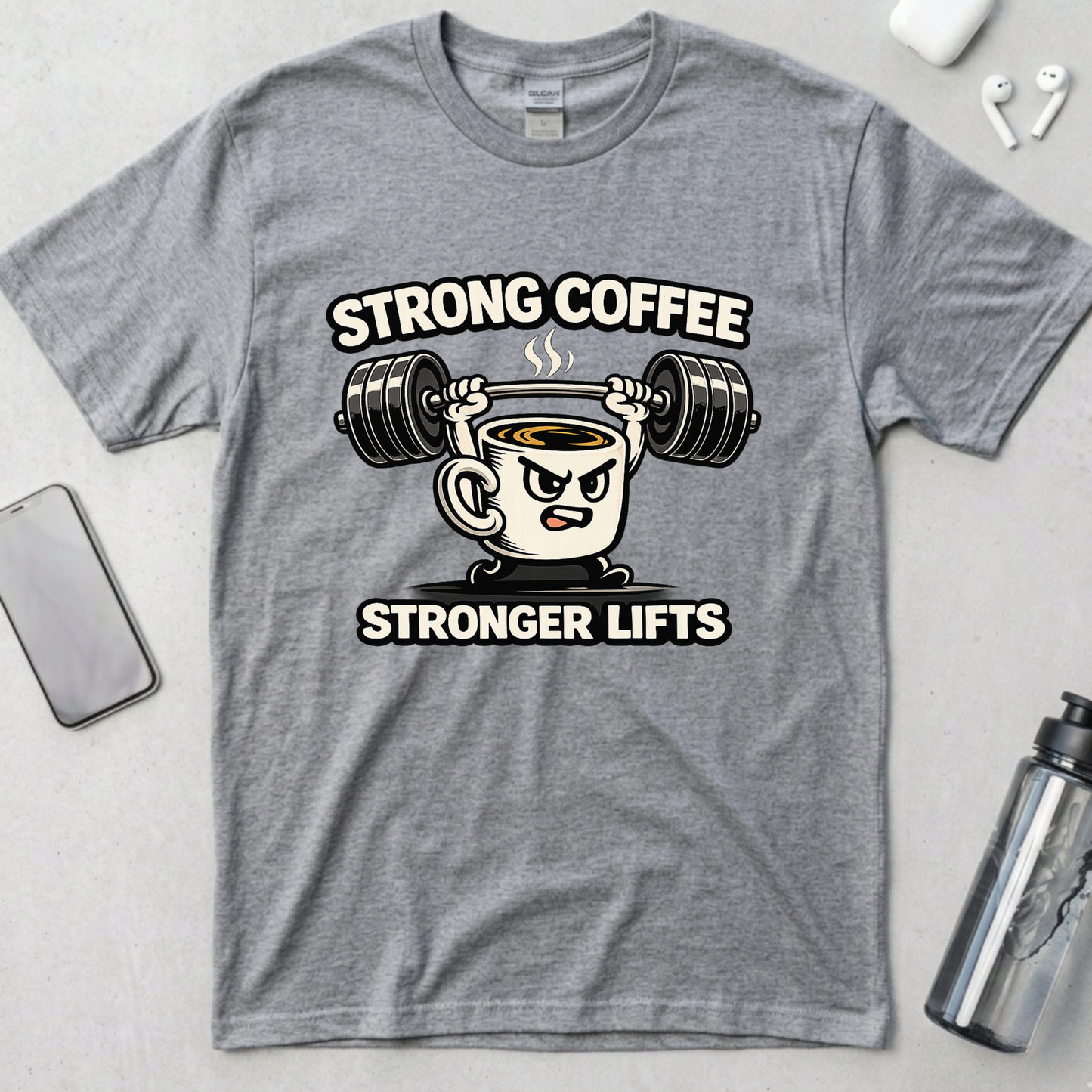 Strong Coffee Stronger Lifts T-Shirt