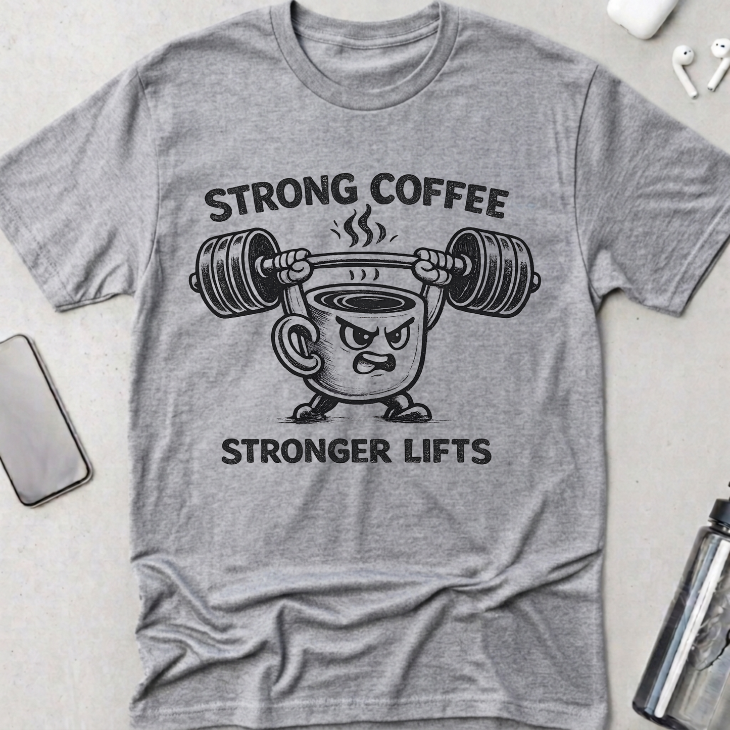 Strong Coffee Stronger Lift T-Shirt