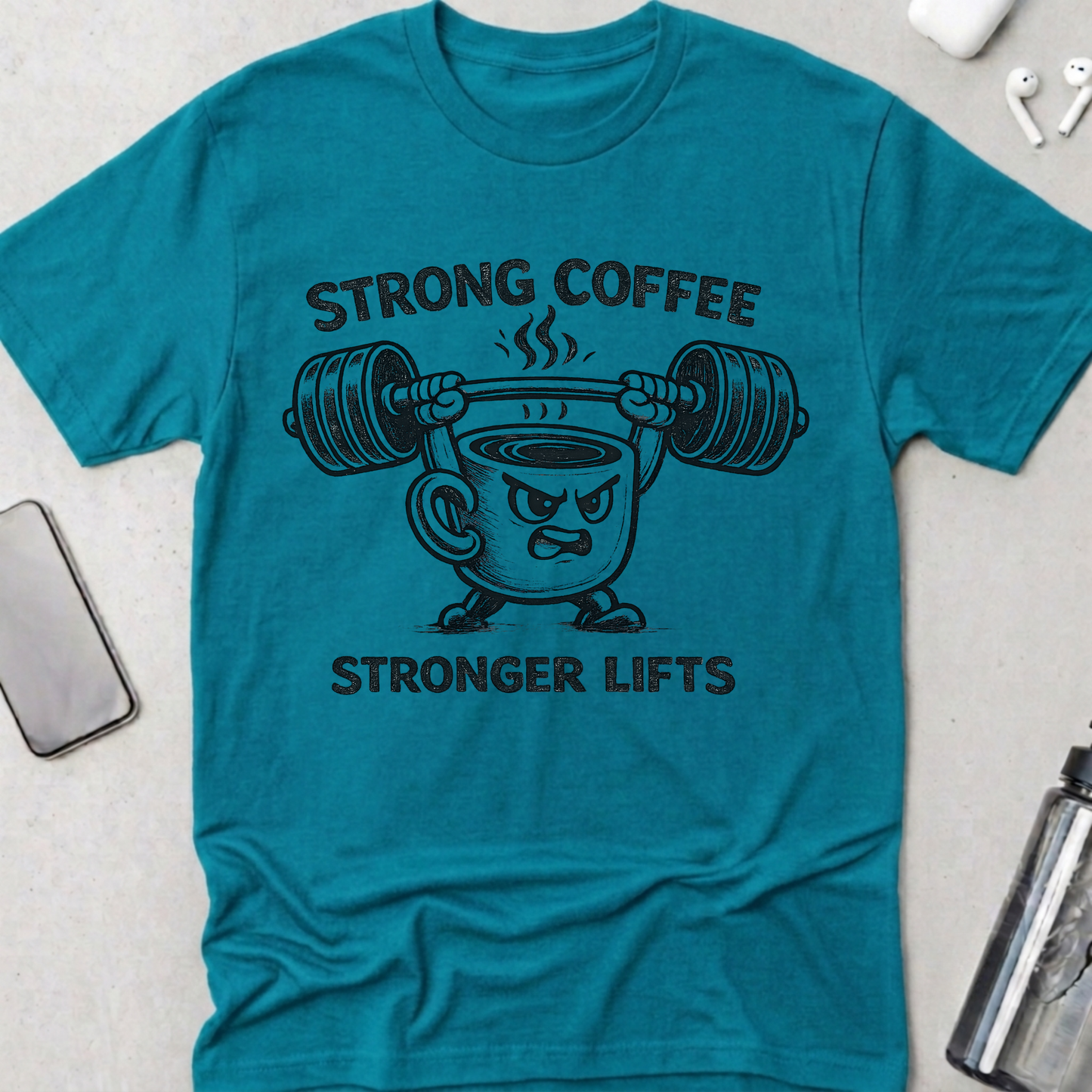 Strong Coffee Stronger Lift T-Shirt