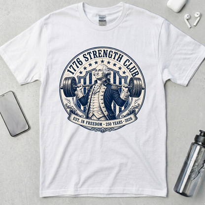 1776 Strength Club Washington Badge T-Shirt