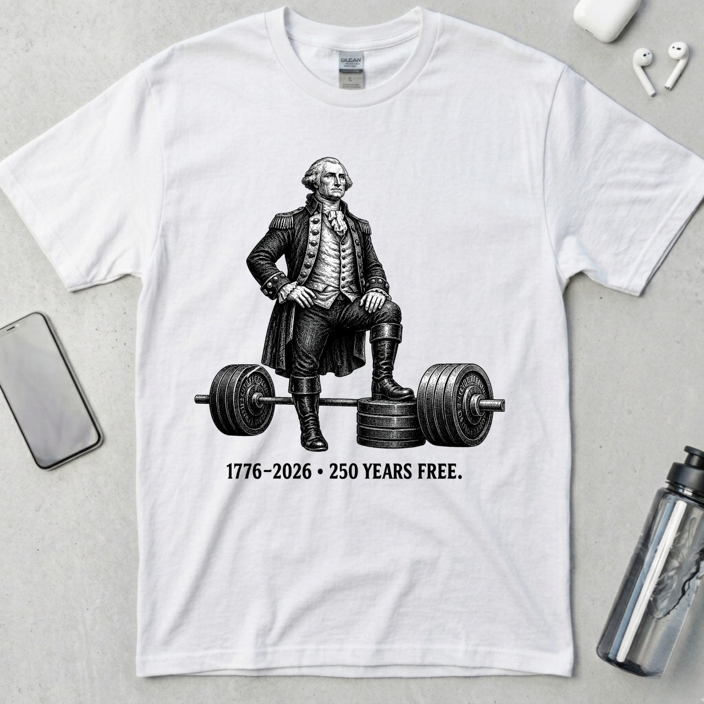 Washington Barbell Hero Pose T-Shirt