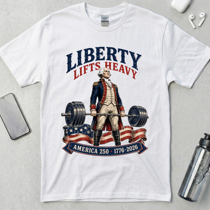 Liberty Lifts Heavy Washington T-Shirt