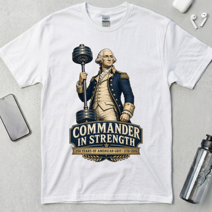 Commander in Strength Washington T-Shirt